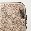 ADBG1138 American Darling Hand Tooled Floral Leather Crossbody Bag Western Purse