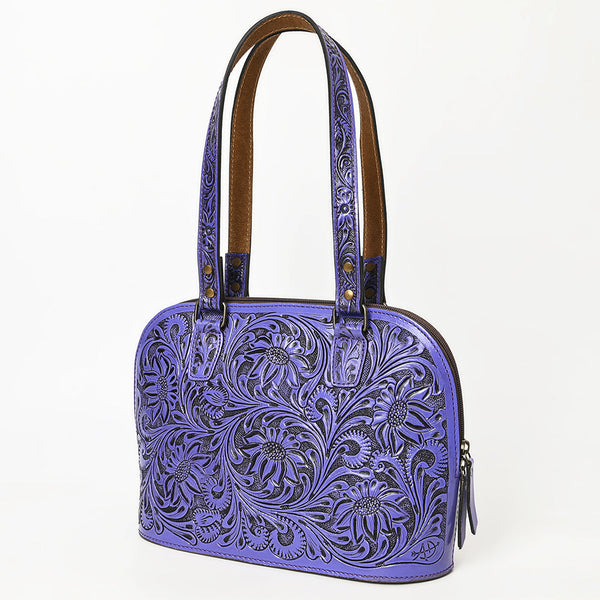 ADBG1139 American Darling Hand Tooled Floral Leather Tote Bag Western Purse