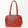 ADBG1139 American Darling Hand Tooled Floral Leather Tote Bag Western Purse
