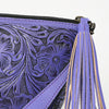 ADBG1234 American Darling Hand-Tooled Western Leather Wristlet Bag - Genuine Floral Carved Women Clutch