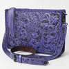 ADBG1235 American Darling Hand-Tooled Western Leather Crossbody Bag - Genuine Floral Carved Artisan Purse