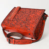 ADBG1235 American Darling Hand-Tooled Western Leather Crossbody Bag - Genuine Floral Carved Artisan Purse