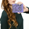 ADBG1236 American Darling Hand Tooled Leather Bifold Wallet -Floral Carved Purse