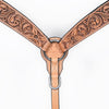 BER408-Western Leather Breast Collar