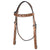 BER408-Western Leather Headstall