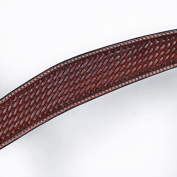 BER411-Western Leather Breast Collar
