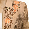 ADJKT045 Genuine Leather Women Shirt Jacket Dress