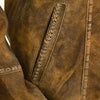 ADJKTLTR03 Genuine Vintage Leather Women Shirt Jacket Dress