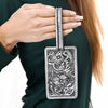 ADBG1462 American Darling Western Leather Hand-Tooled Card Holder with Strap | Genuine Leather Travel ID Tag