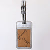 ADBG1462 American Darling Western Leather Hand-Tooled Card Holder with Strap | Genuine Leather Travel ID Tag
