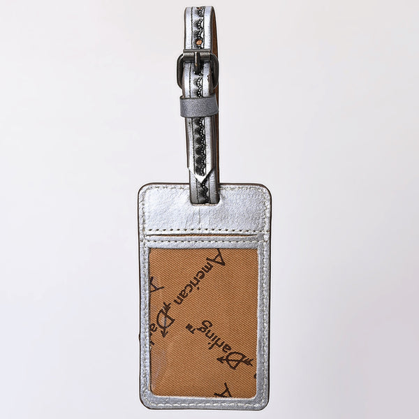 ADBG1462 American Darling Western Leather Hand-Tooled Card Holder with Strap | Genuine Leather Travel ID Tag
