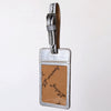 ADBG1462 American Darling Western Leather Hand-Tooled Card Holder with Strap | Genuine Leather Travel ID Tag