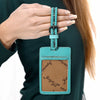 ADBG1462 American Darling Western Leather Hand-Tooled Card Holder with Strap | Genuine Leather Travel ID Tag