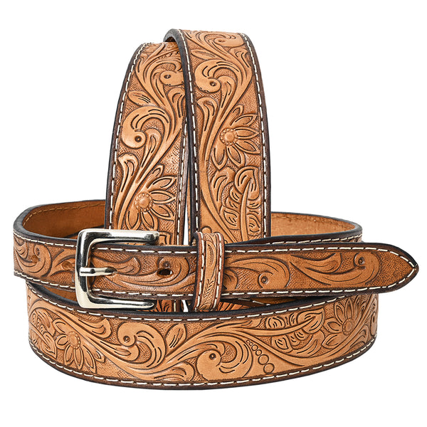 BEG118-Western Leather Belt