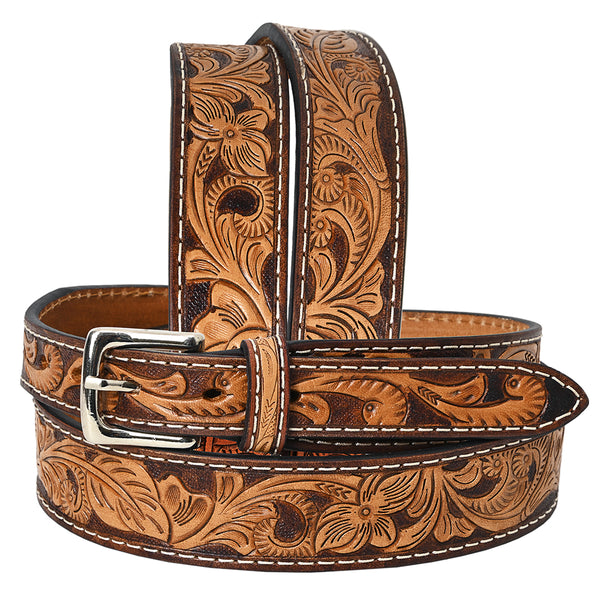 BEG121-Western Leather Belt