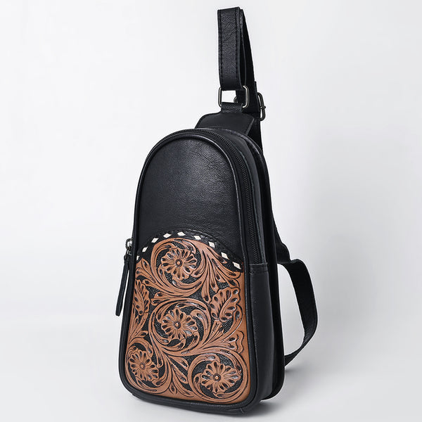 OHG188 Sling Hand Tooled Genuine Western Leather Women Bag