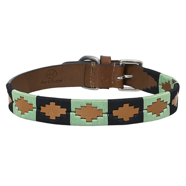 BEG101-Western Leather Dog Collar