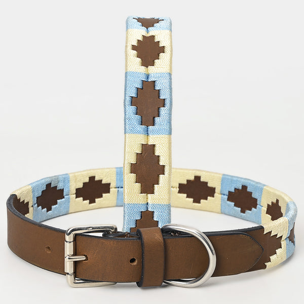 BEG106-Western Leather Dog Collar