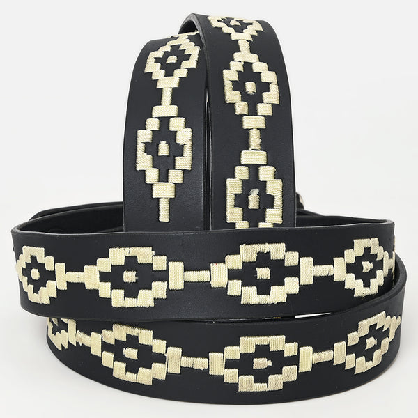 BEG125-Western Leather Belt