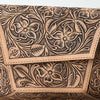 ADBG1469 American Darling Hand-Tooled Western Leather Messenger Bag with Floral Carving and Genuine Leather Craftsmanship