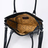 ADBG1473 American Darling Handcrafted Western Leather Tote Bag with Floral Tooled Detailing
