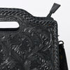 ADBG1474 American Darling Western Hand-Tooled Genuine Leather Clutch Bag with Floral Carving