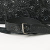 ADBG1474 American Darling Western Hand-Tooled Genuine Leather Clutch Bag with Floral Carving