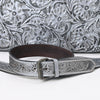 ADBG1474 American Darling Western Hand-Tooled Genuine Leather Clutch Bag with Floral Carving