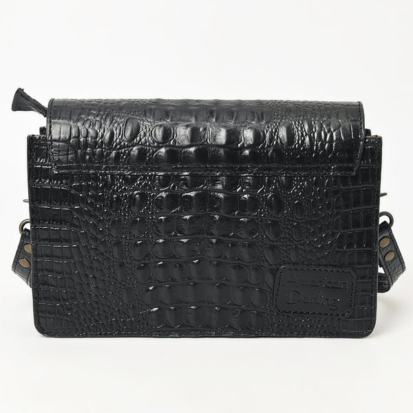 ADBG1193 American Darling Western Crossbody Bag Crocodile Embossed Genuine Leather