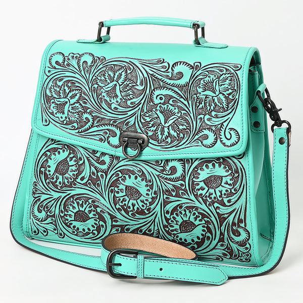 ADBGZ841 Hand-Tooled Genuine Leather Western Tote Bag - American Darling