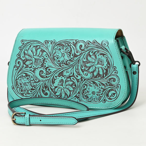 ADBGZ845 Hand-Tooled Genuine Leather Western Crossbody Bag - American Darling