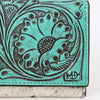 ADBGZ848 Hand-Tooled Leather & Cowhide Women Western Wallet American Darling