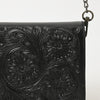 ADBGZ855 Black Tooled Leather Crossbody with Chain Strap American Darling