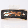 ADHC111 Hand-Tooled Leather Arrow Hair Band Clip Clutcher - Western Warrior | American Darling