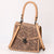 ADBGZ862 Structured Floral Tooled Leather Top Handle Tote Bag Tan Western Satchel | American Darling