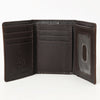 BEBGM167-Western Leather Trifold Wallet