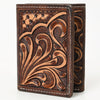 BEBGM167-Western Leather Trifold Wallet