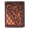 BEBGM169-Western Leather Trifold Wallet