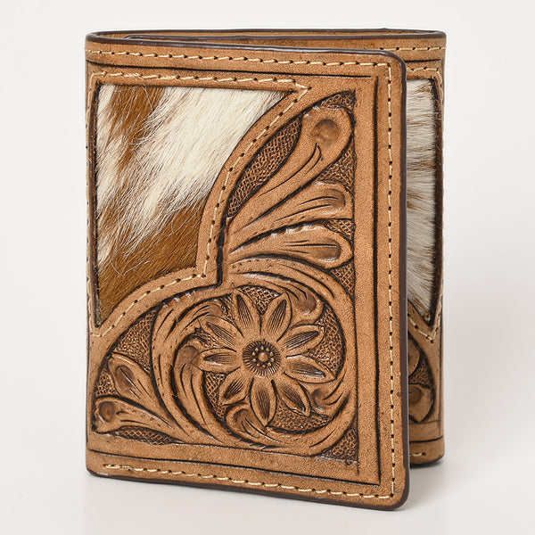 BEBGM173-Western Leather Trifold Wallet