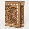 BEBGM178-Western Leather Trifold Wallet
