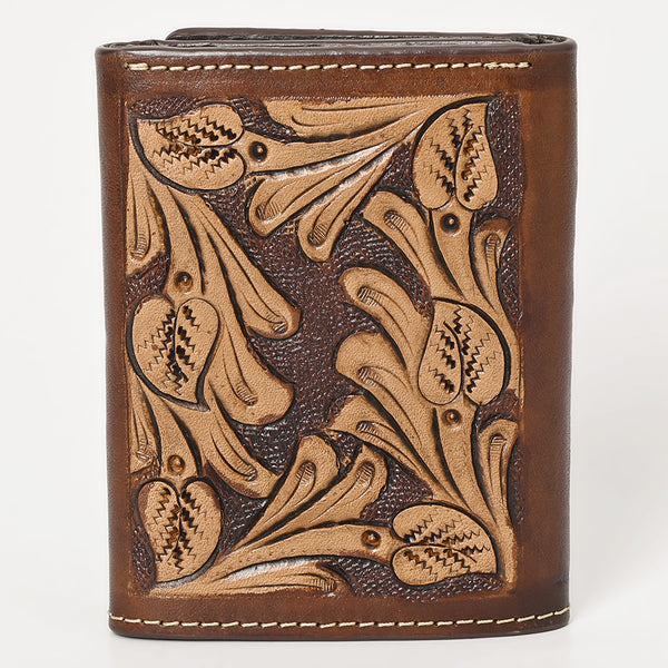 BEBGM180-Western Leather Trifold Wallet