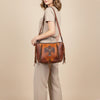 ADBGM422 Thunderbird Leather Hobo Bag with Fringe & Concho Accents - American Darling