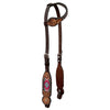 BER419-Western Leather One Ear Headstall