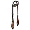 BER444-Western Leather One Ear Headstall