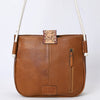 ADBG1485 American Darling Cowhide Crossbody Bag | Hand-Tooled Leather Saddle Purse