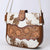 ADBG1485 American Darling Cowhide Crossbody Bag | Hand-Tooled Leather Saddle Purse