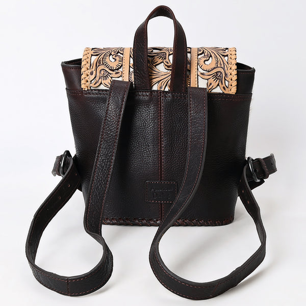 ADBGZ864 Mini Cowhide & Tooled Leather Backpack Western Rucksack | American Darling