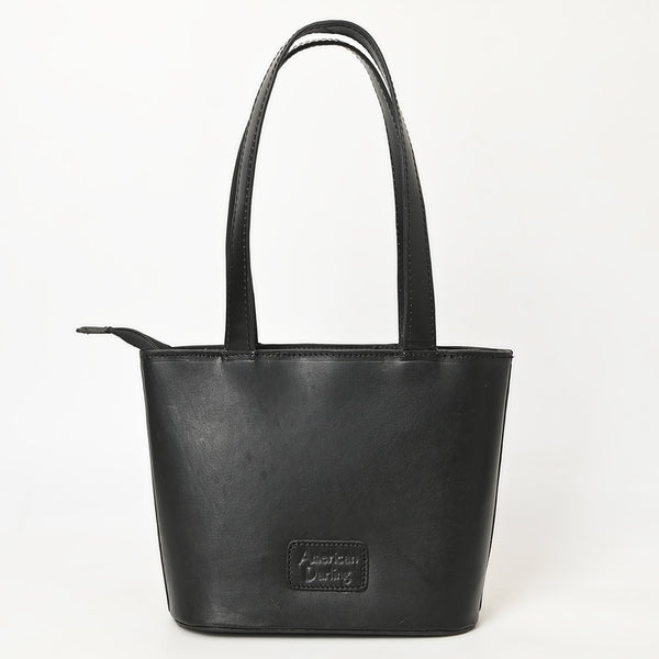 ADBGZ836A Sunflower Tooled Leather Western Tote Bag Classic Black
