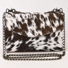 ADBG1489 American Darling Hair-On Cowhide Envelop Bag Genuine Leather Western Crossbody Purse