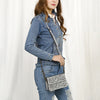 ADBG1491 American Darling Hand-Tooled Leather Small Cross Body Bag Floral Carved Western Purse
